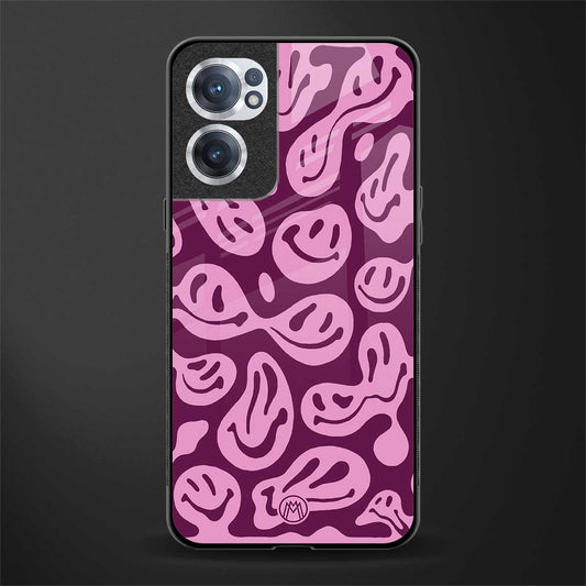 acid smiles grape edition glass case for oneplus nord ce 2 5g image