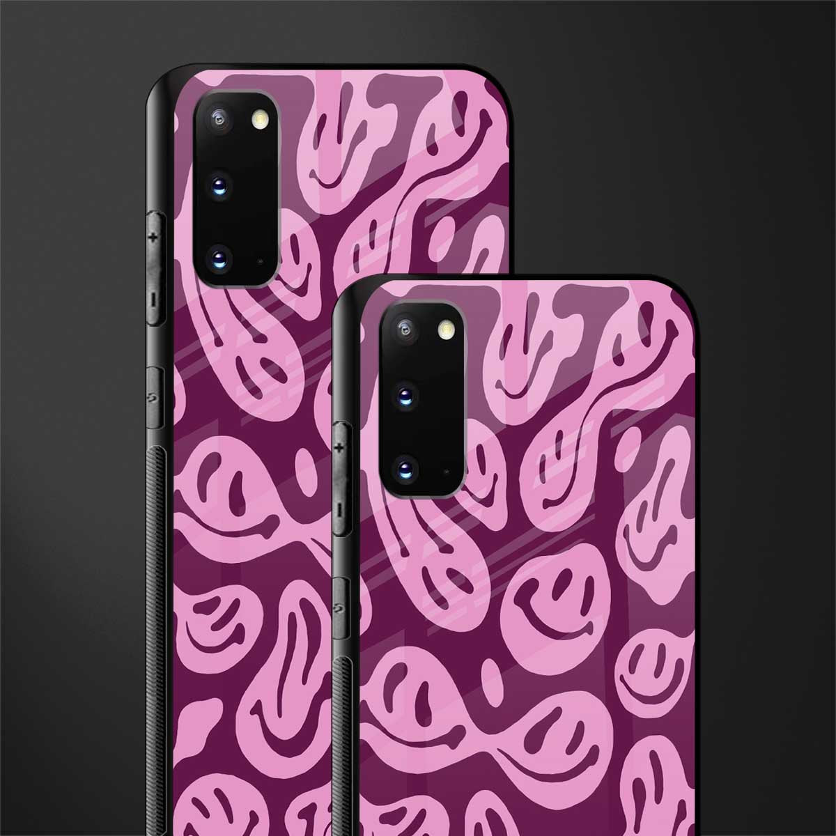 acid smiles grape edition glass case for samsung galaxy s20 image-2