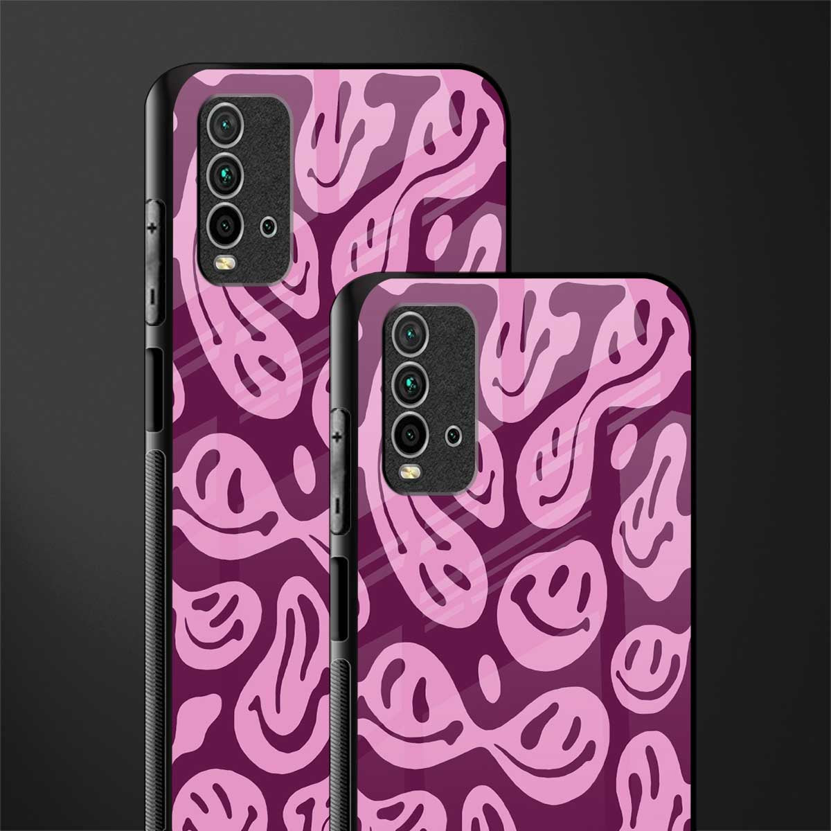 acid smiles grape edition glass case for redmi 9 power image-2
