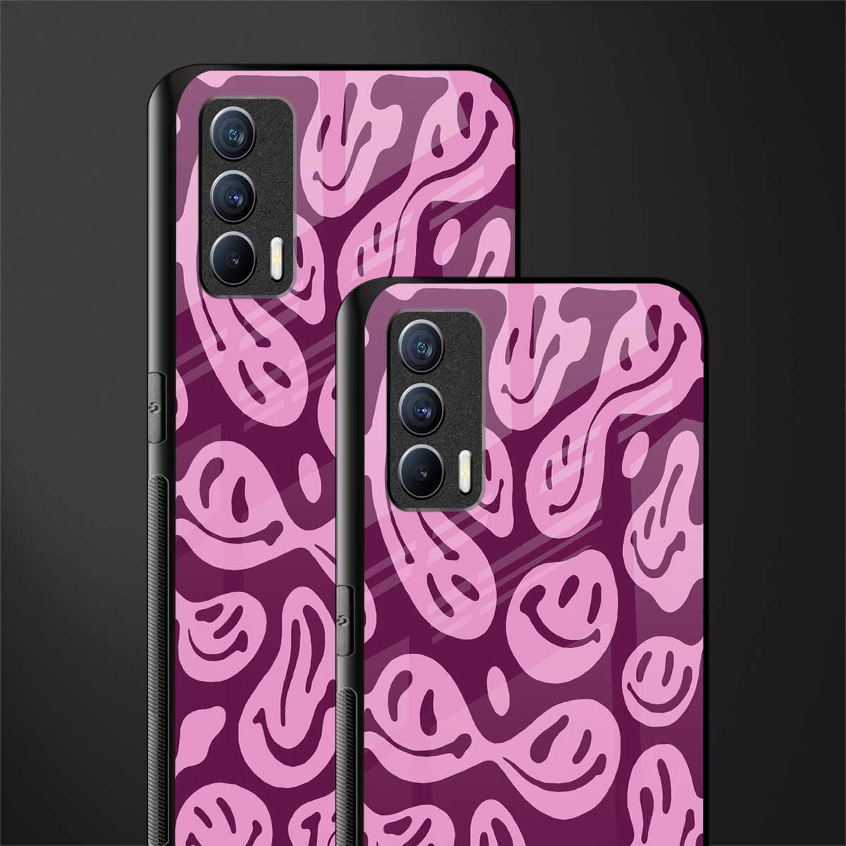 acid smiles grape edition glass case for realme x7 image-2