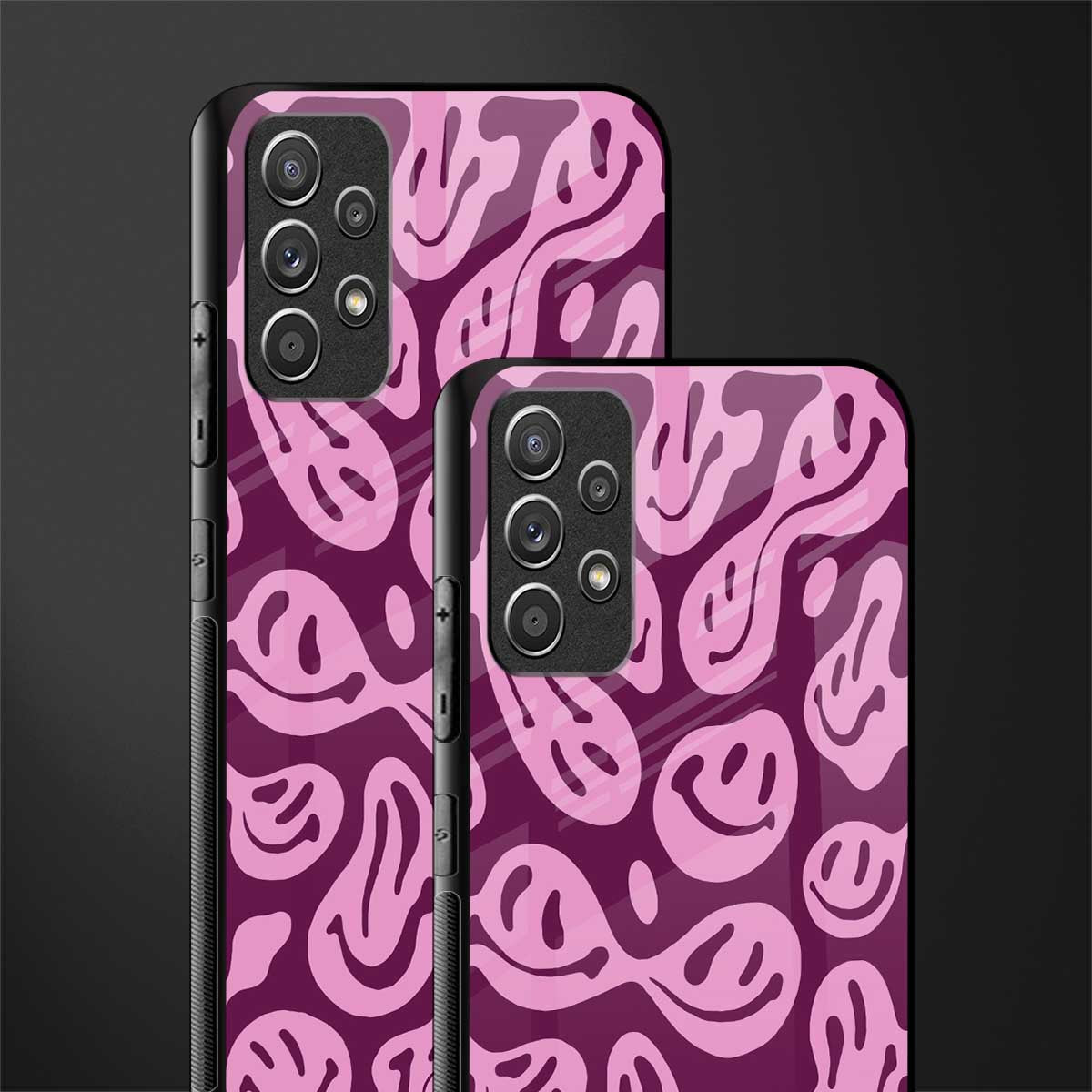 acid smiles grape edition glass case for samsung galaxy a72 image-2