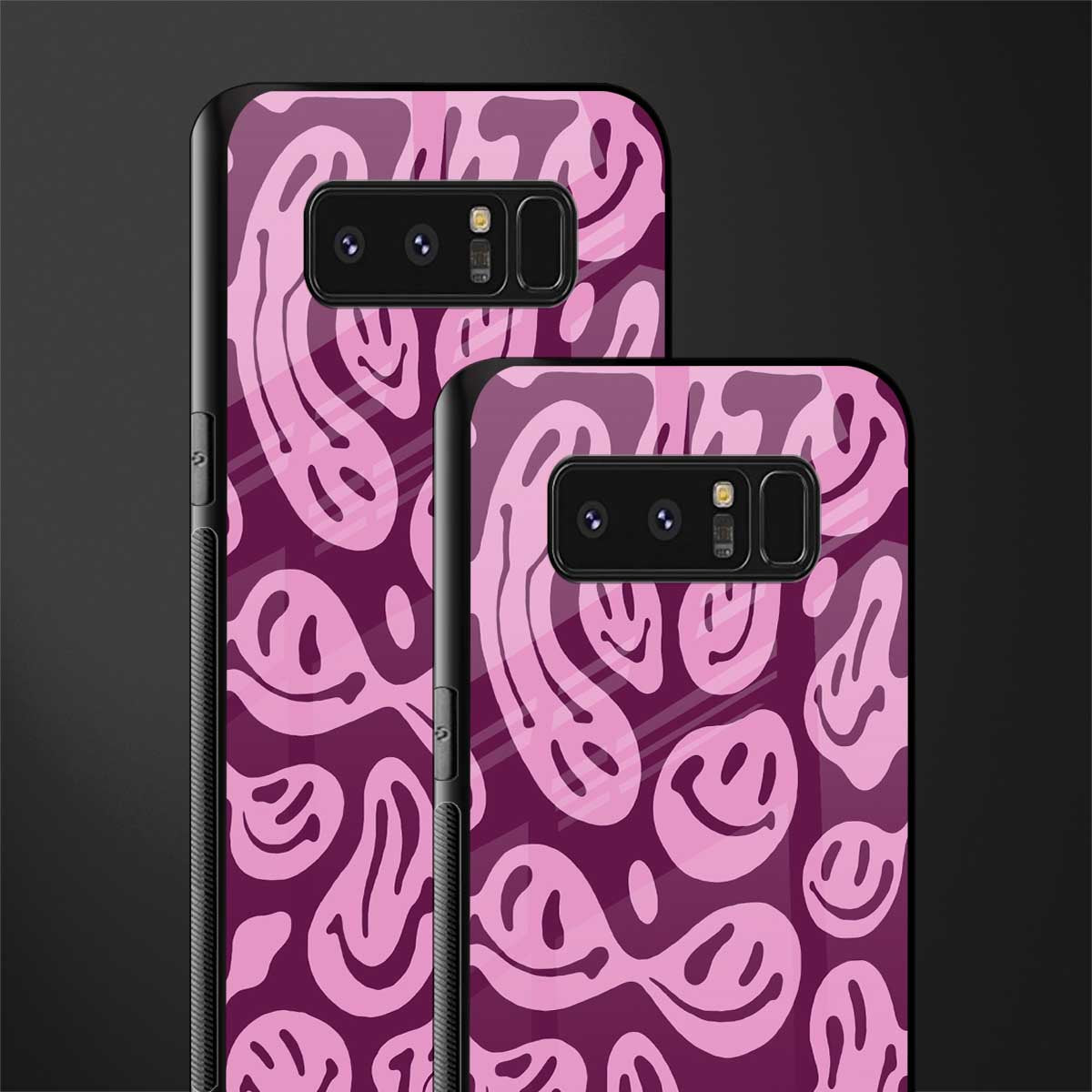 acid smiles grape edition glass case for samsung galaxy note 8 image-2