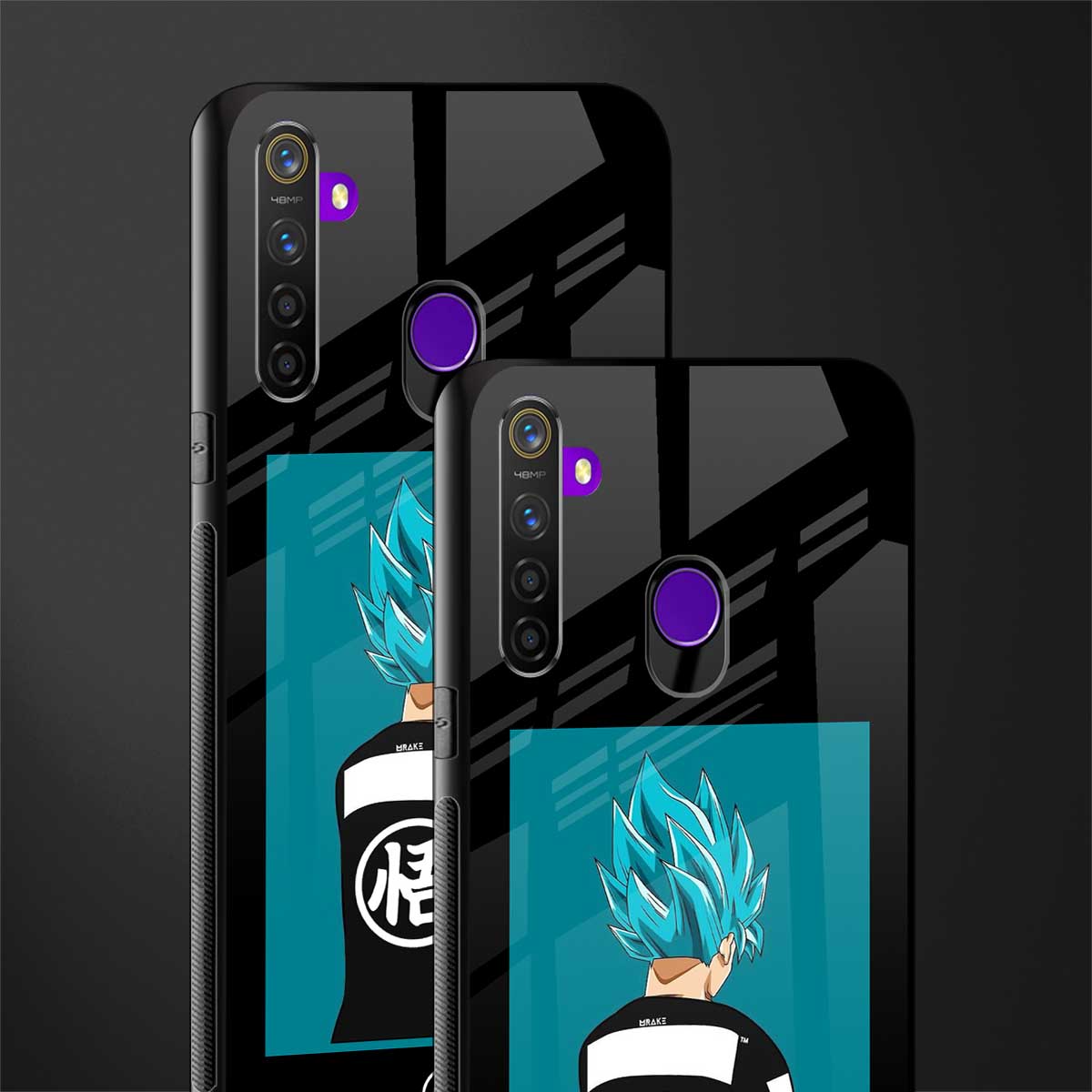aesthetic goku glass case for realme 5s image-2