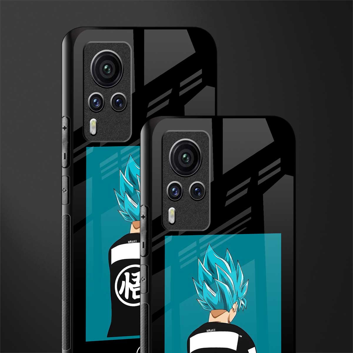 aesthetic goku glass case for vivo x60 pro image-2