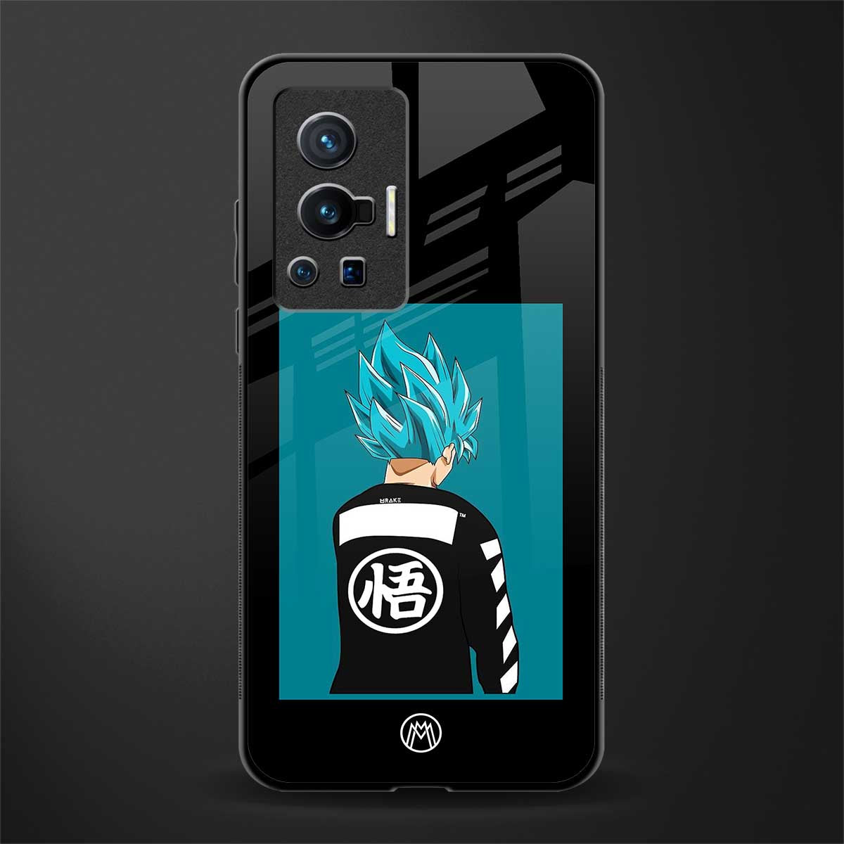 aesthetic goku glass case for vivo x70 pro image