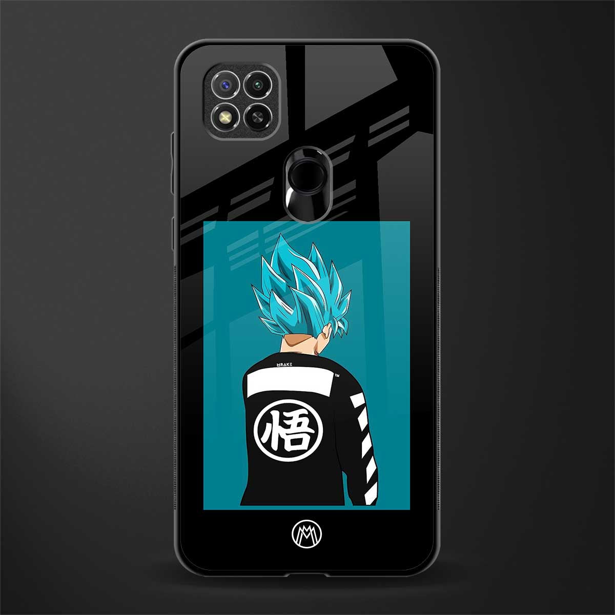 aesthetic goku glass case for redmi 9 image