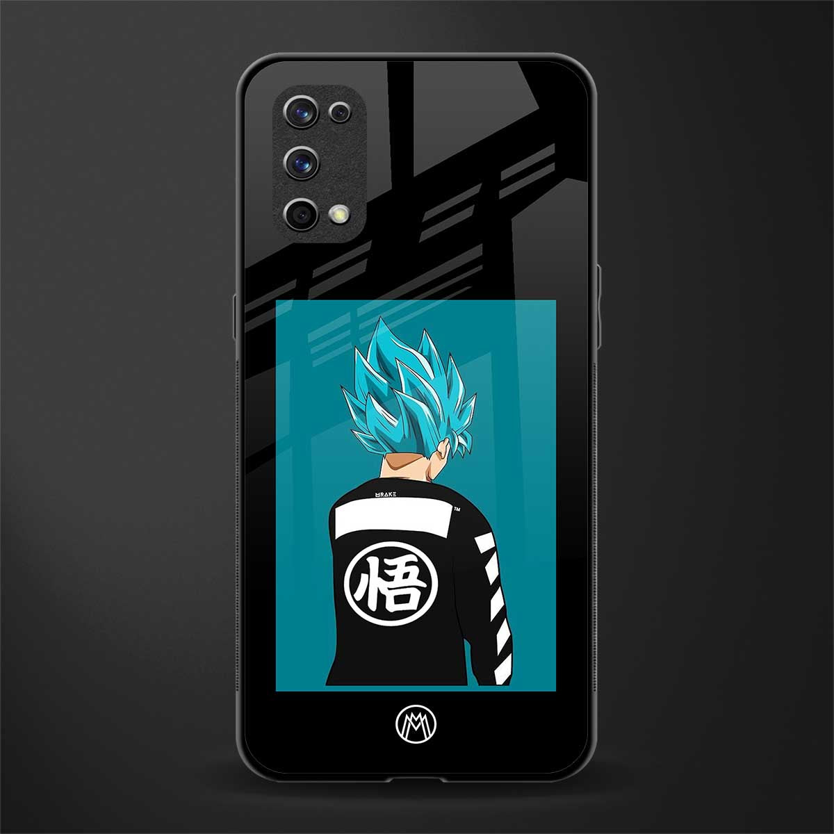 aesthetic goku glass case for realme x7 pro image