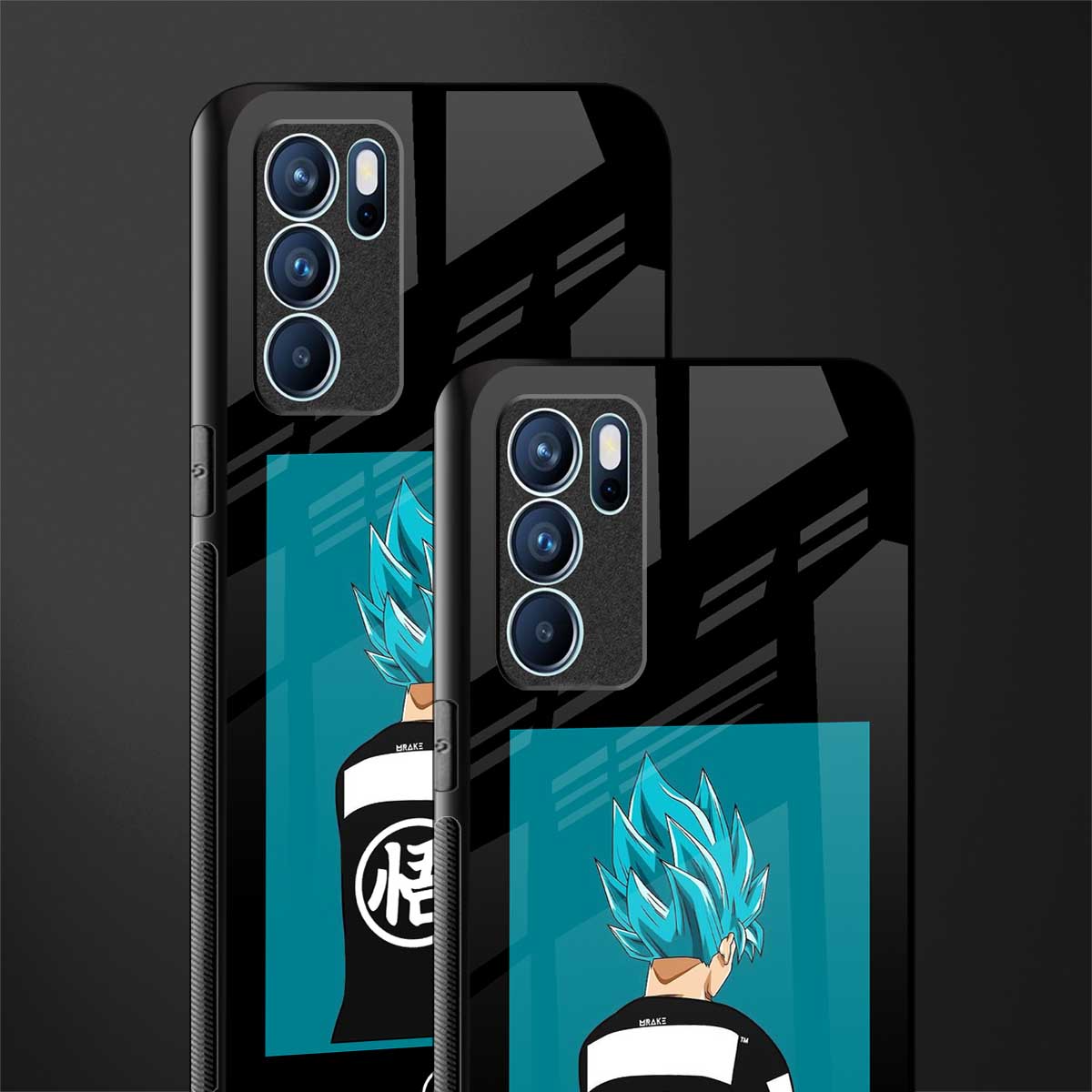 aesthetic goku glass case for oppo reno6 pro 5g image-2