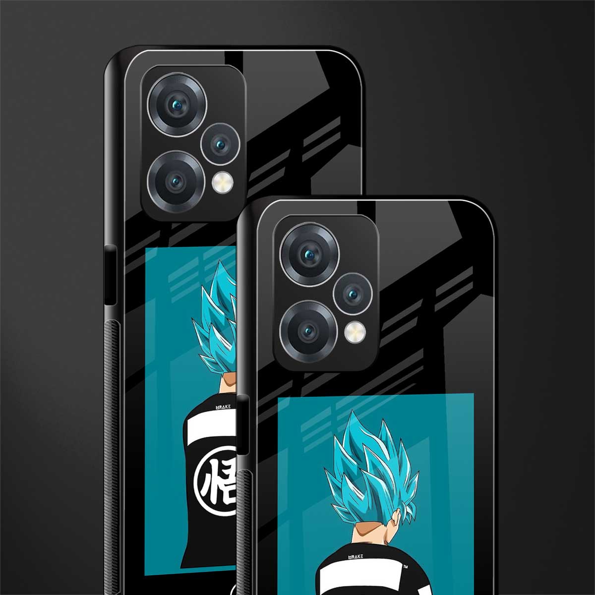 aesthetic goku back phone cover | glass case for oneplus nord ce 2 lite 5g