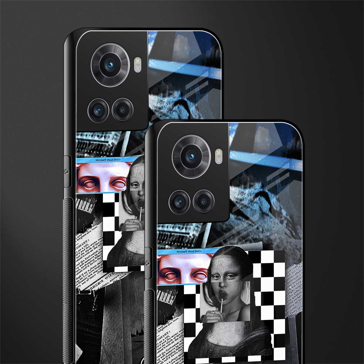 aesthetic mona lisa art back phone cover | glass case for oneplus 10r 5g