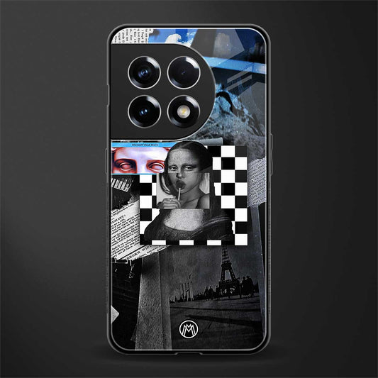aesthetic mona lisa art back phone cover | glass case for oneplus 11r