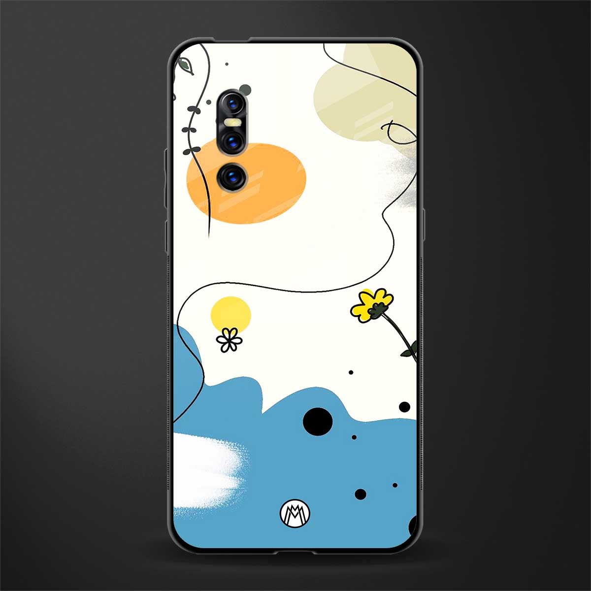 aesthetic pastel forest glass case for vivo v15 pro image