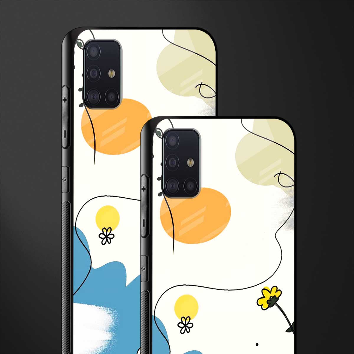 aesthetic pastel forest glass case for samsung galaxy a71 image-2
