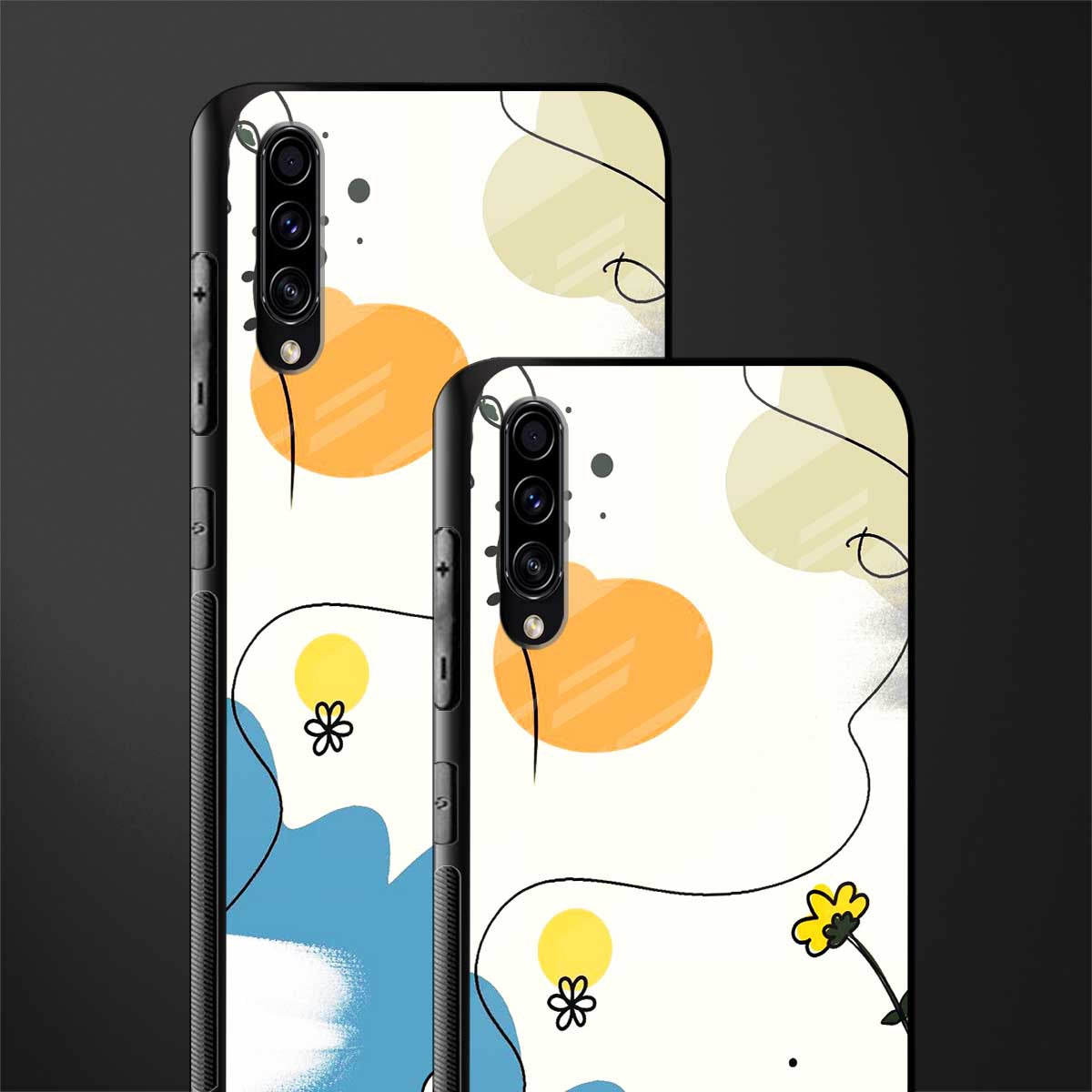 aesthetic pastel forest glass case for samsung galaxy a70 image-2