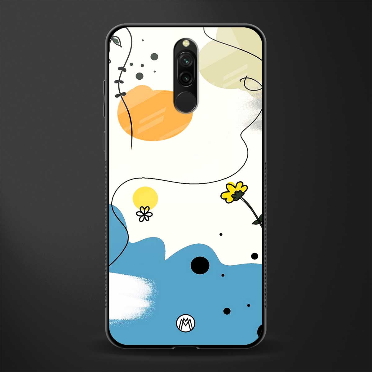 aesthetic pastel forest glass case for redmi 8 image