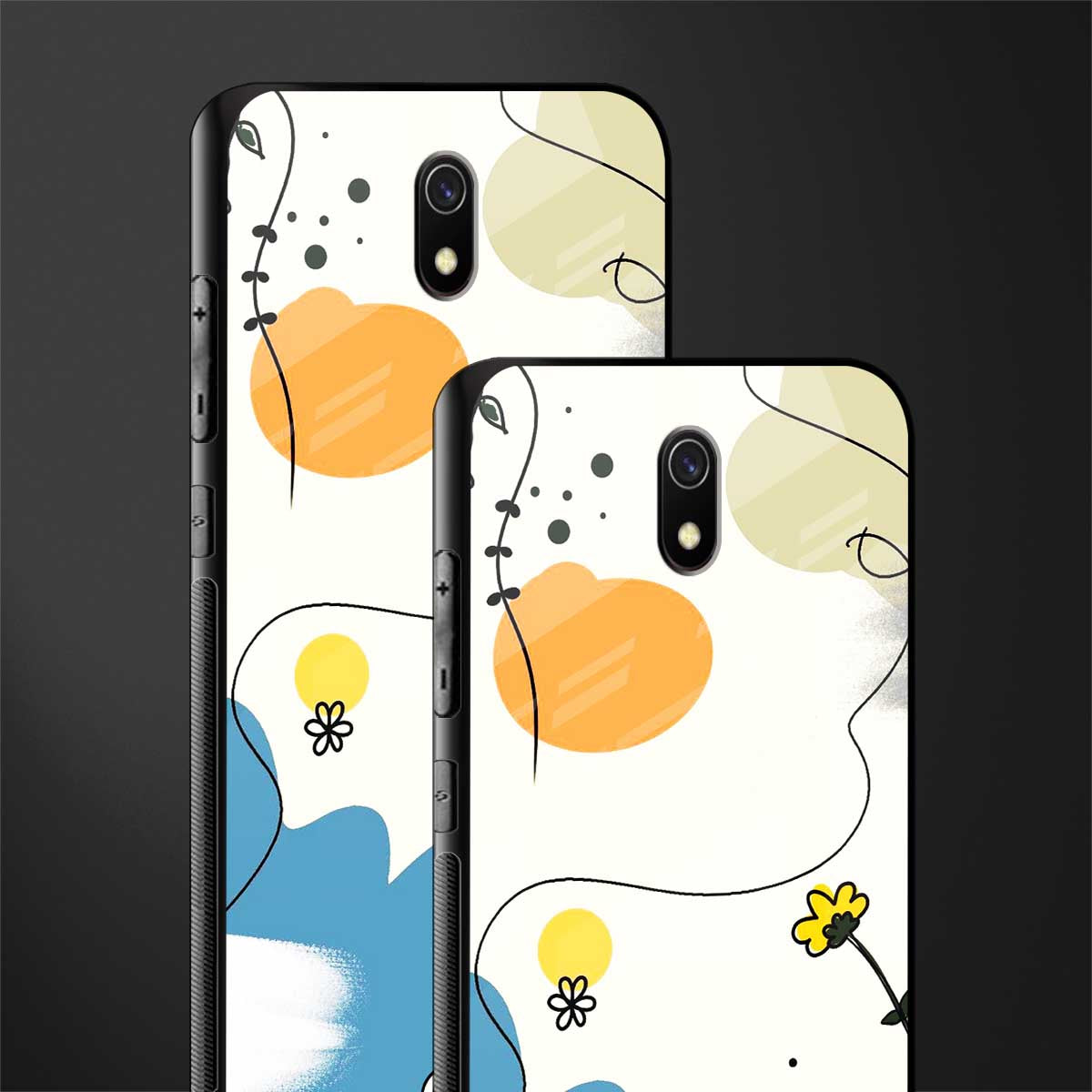 aesthetic pastel forest glass case for redmi 8a image-2