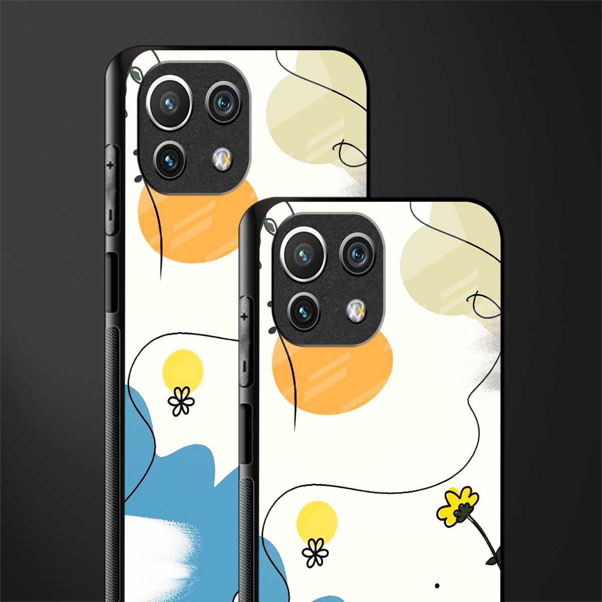 aesthetic pastel forest glass case for mi 11 lite image-2