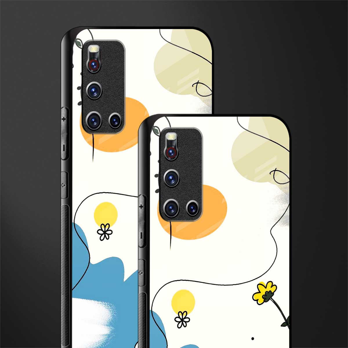aesthetic pastel forest glass case for vivo v19 image-2