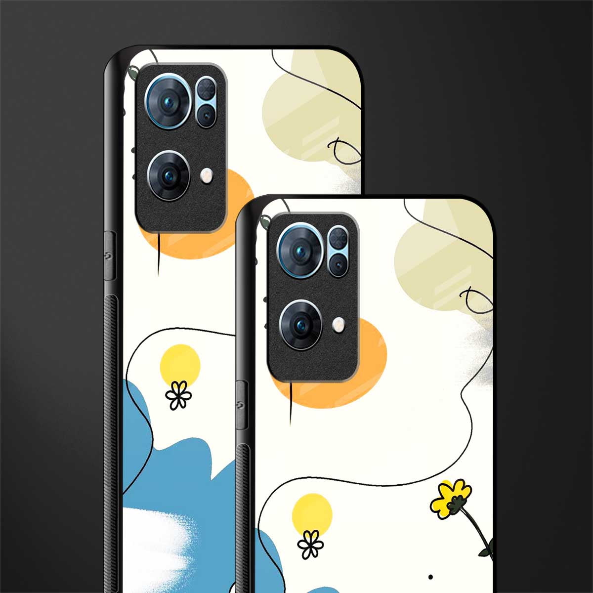 aesthetic pastel forest glass case for oppo reno7 pro 5g image-2