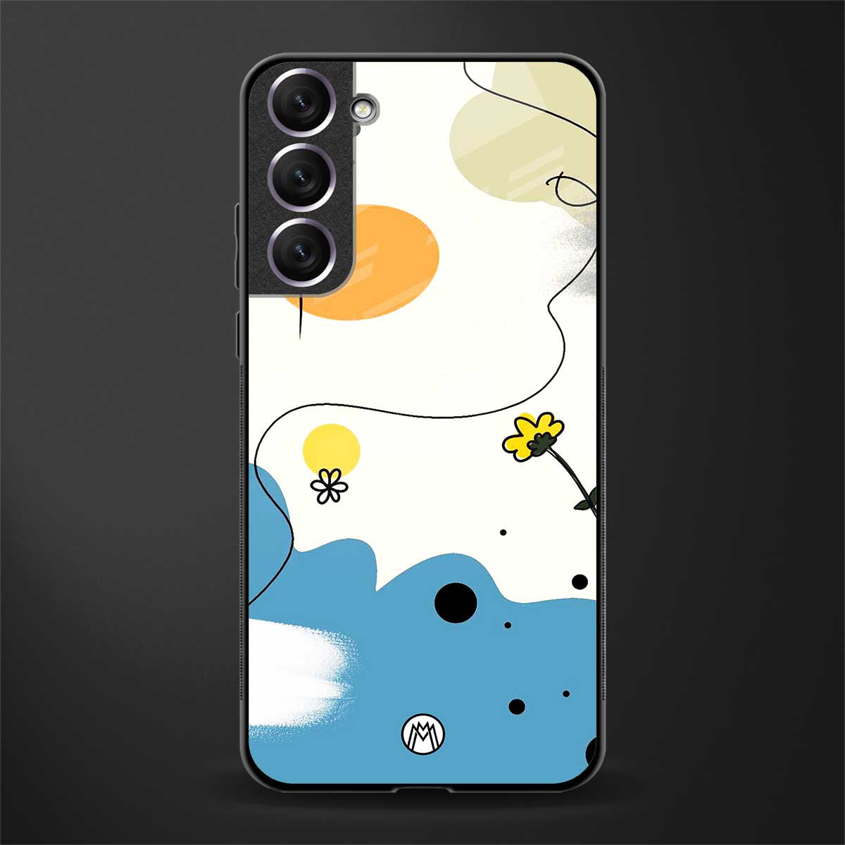 aesthetic pastel forest glass case for samsung galaxy s21 image