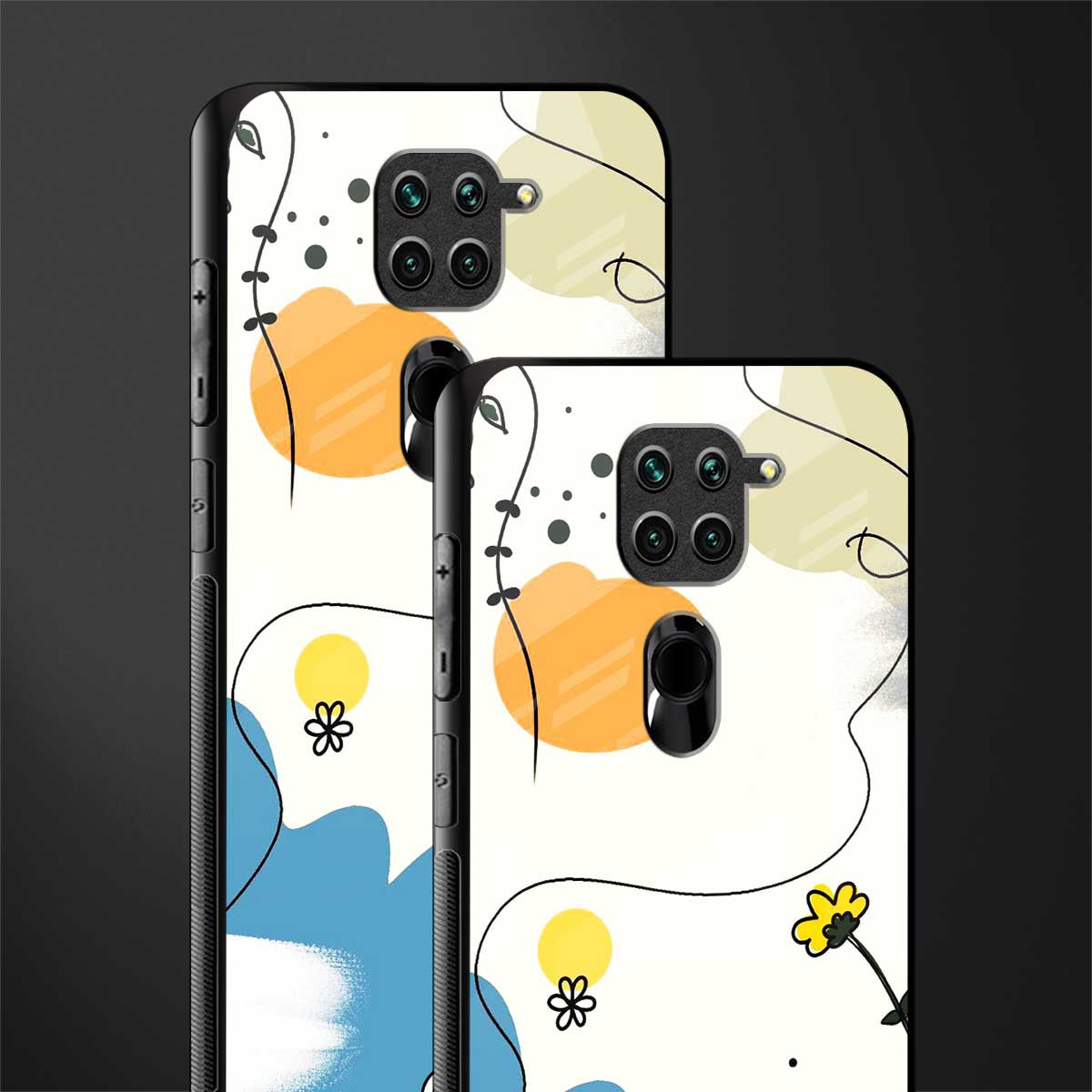 aesthetic pastel forest glass case for redmi note 9 image-2