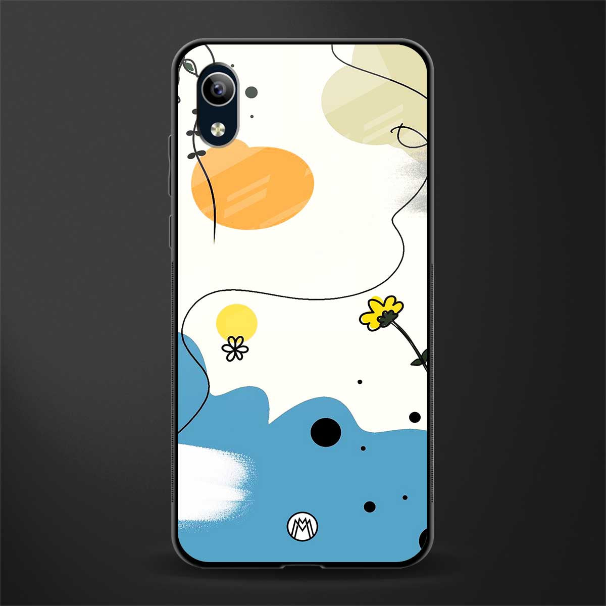 aesthetic pastel forest glass case for vivo y90 image