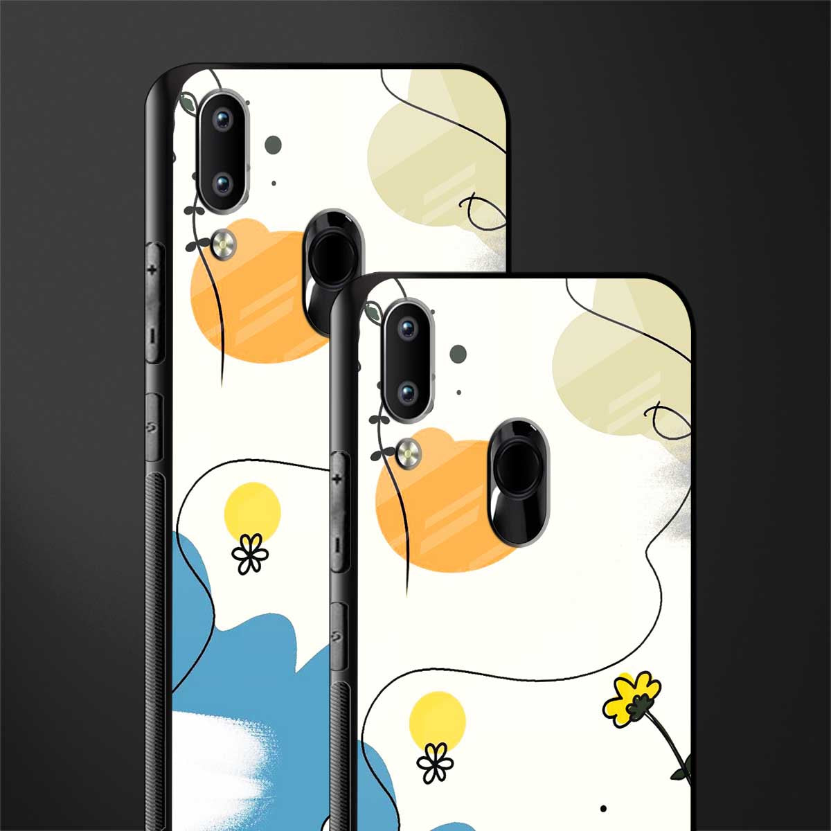 aesthetic pastel forest glass case for vivo y91 image-2