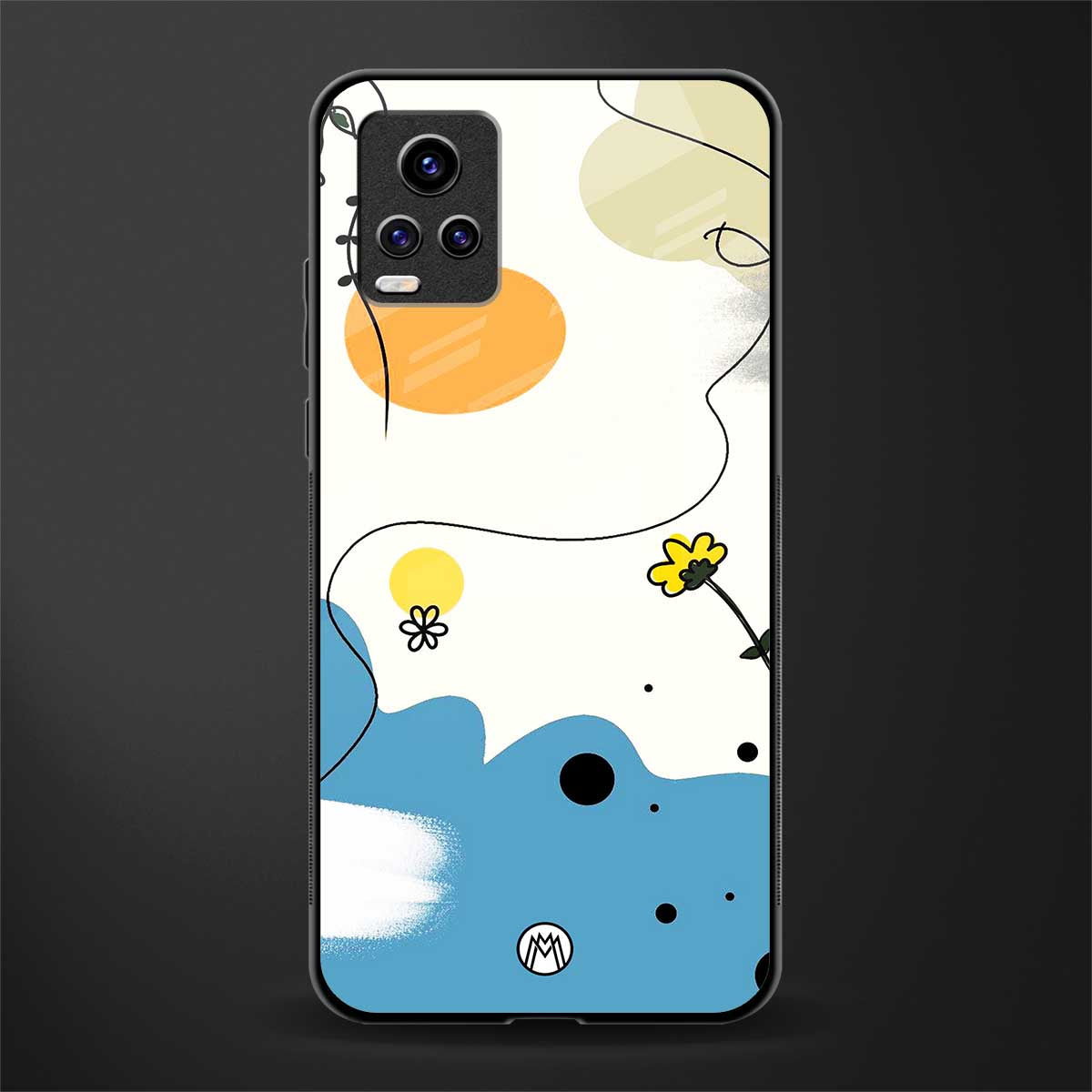aesthetic pastel forest glass case for vivo v20 image