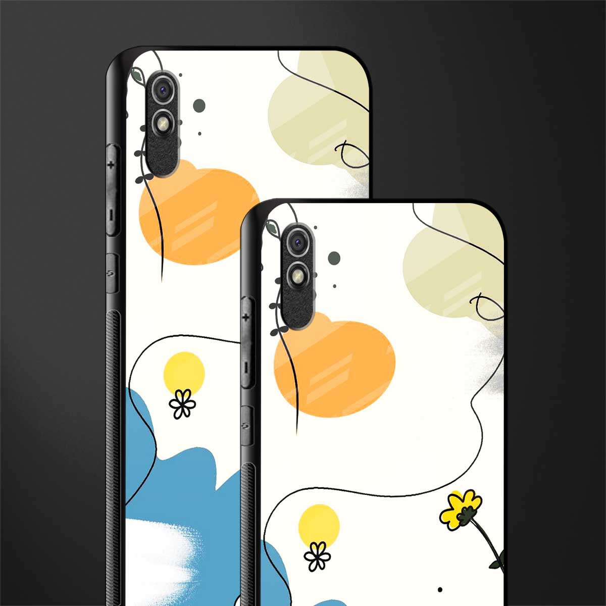 aesthetic pastel forest glass case for redmi 9a image-2