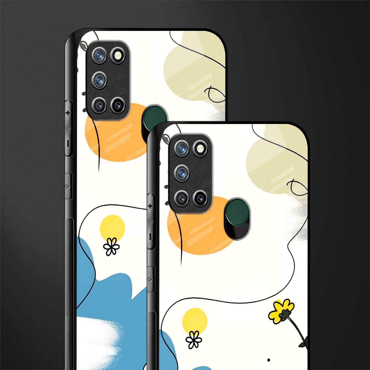 aesthetic pastel forest glass case for realme 7i image-2