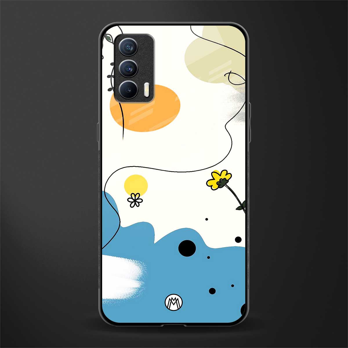 aesthetic pastel forest glass case for realme x7 image