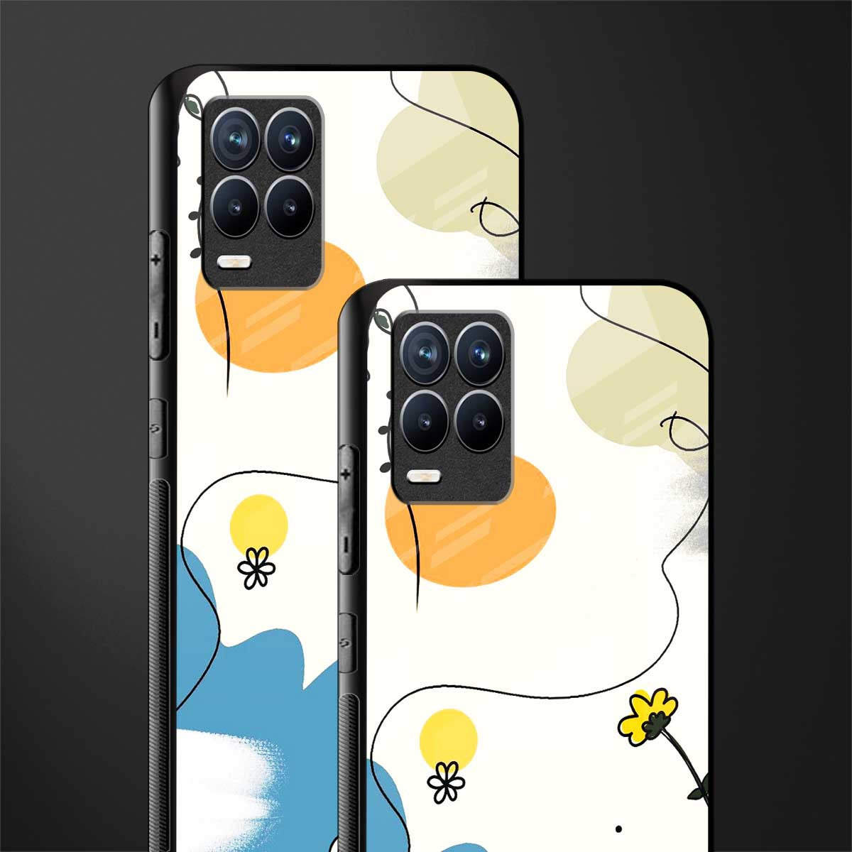 aesthetic pastel forest glass case for realme 8 4g image-2