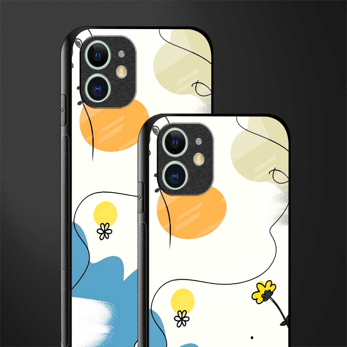 aesthetic pastel forest glass case for iphone 12 mini image-2