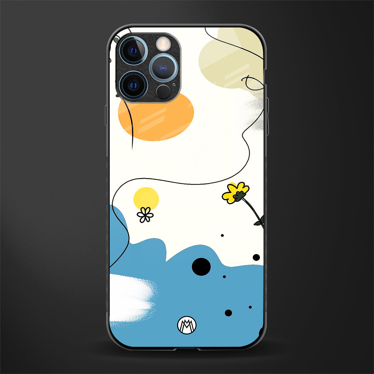 aesthetic pastel forest glass case for iphone 12 pro max image