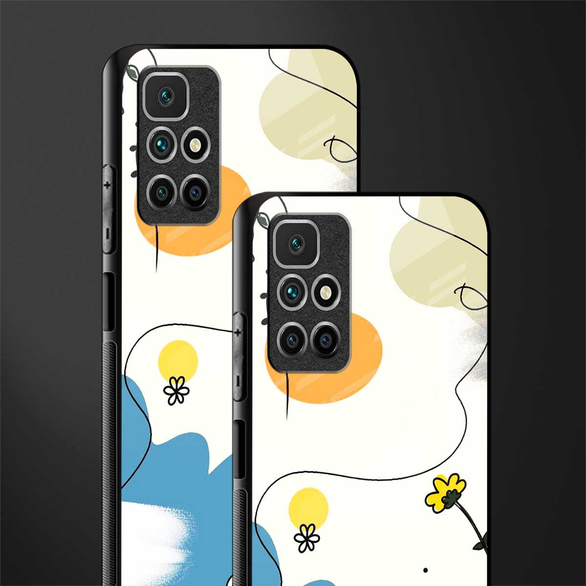 aesthetic pastel forest glass case for redmi 10 prime image-2