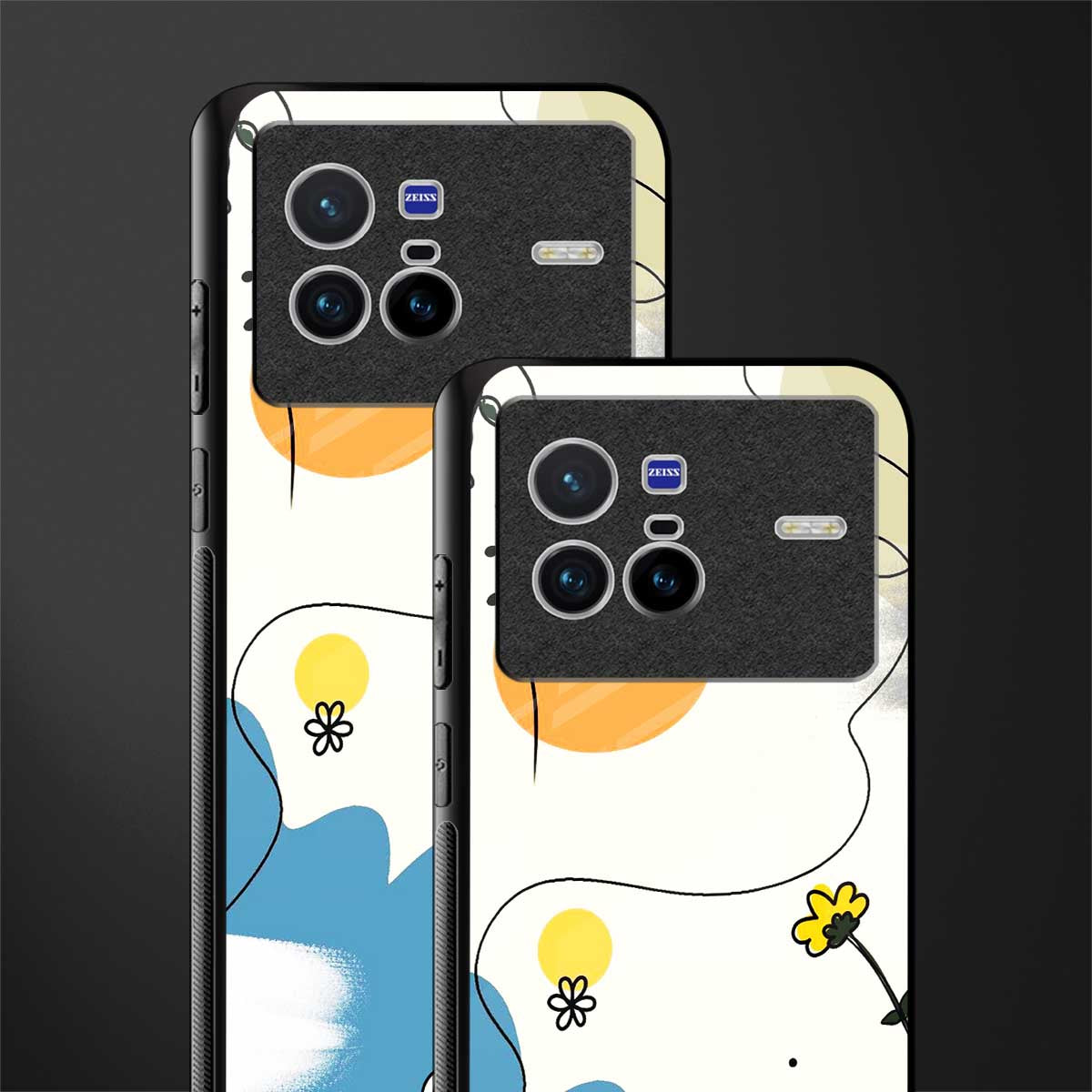 aesthetic pastel forest glass case for vivo x80 image-2