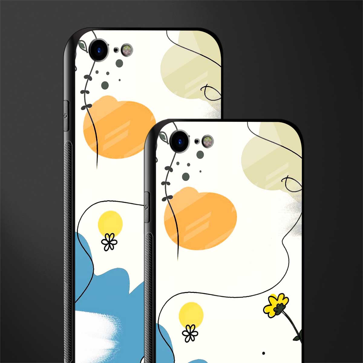 aesthetic pastel forest glass case for iphone se 2020 image-2