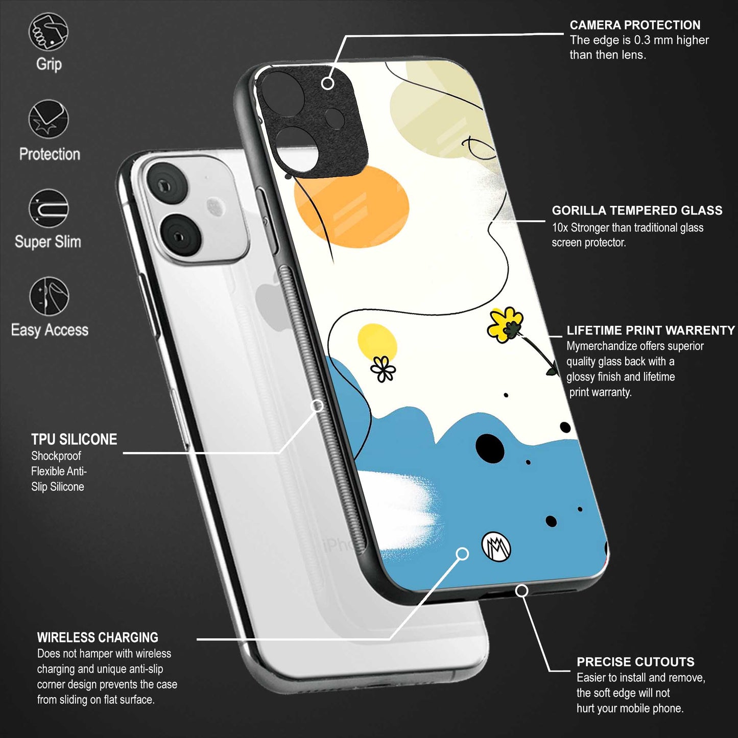 aesthetic pastel forest glass case for iphone 11 image-4