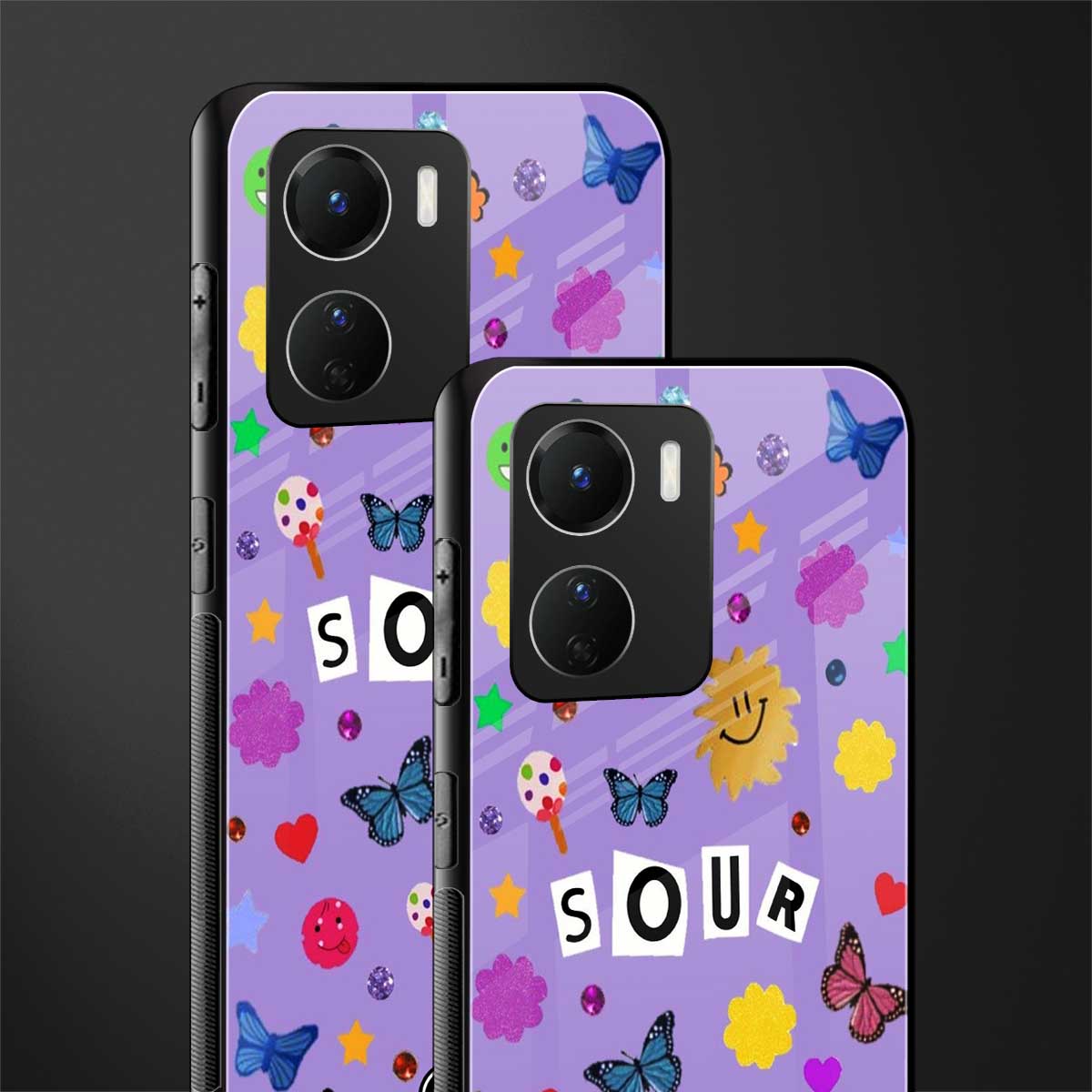 afternoon treat back phone cover | glass case for vivo y16