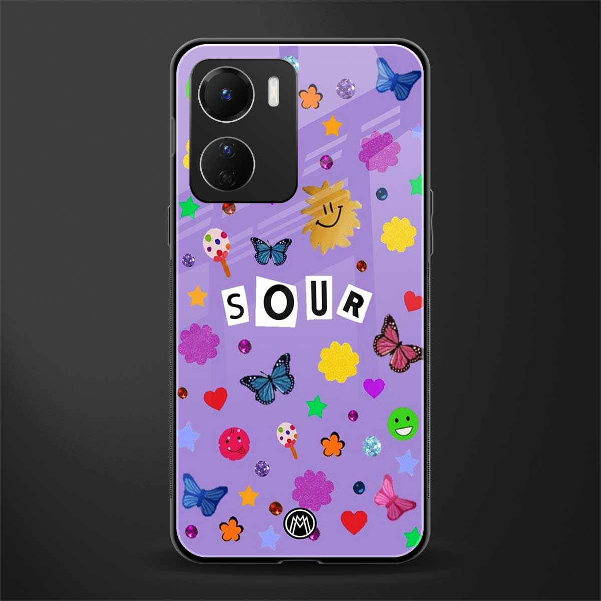 afternoon treat back phone cover | glass case for vivo y16