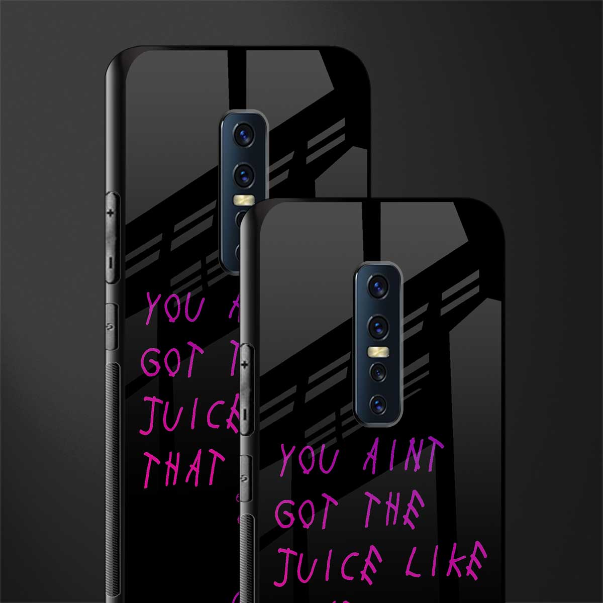 ain't got the juice black edition glass case for vivo v17 pro image-2