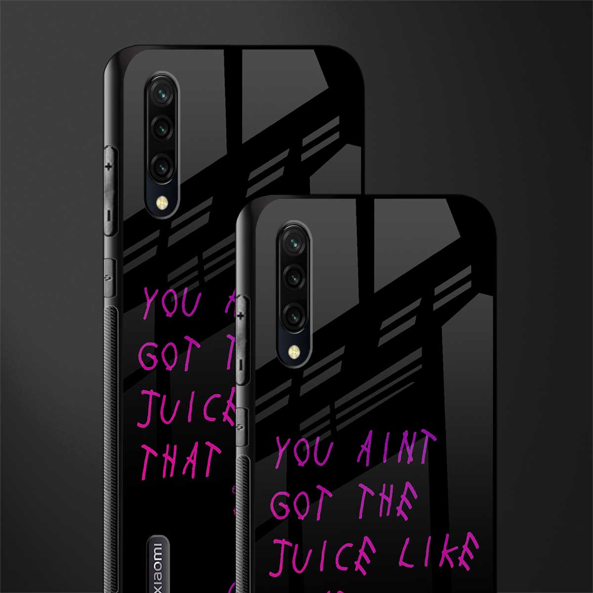 ain't got the juice black edition glass case for mi a3 redmi a3 image-2