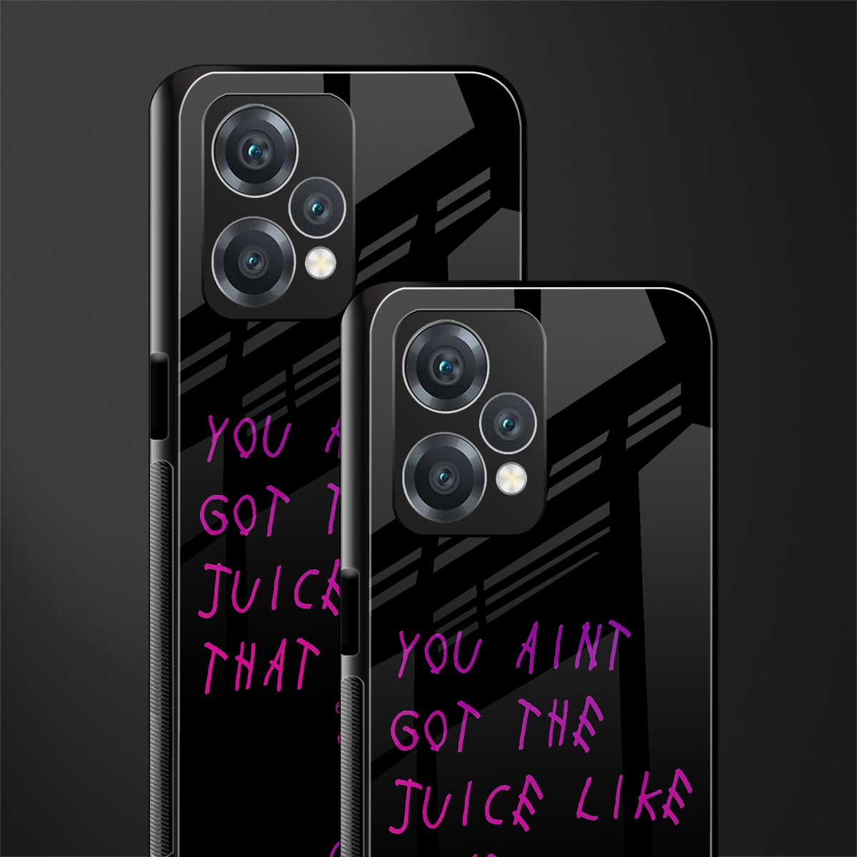 ain't got the juice black edition back phone cover | glass case for realme 9 pro 5g