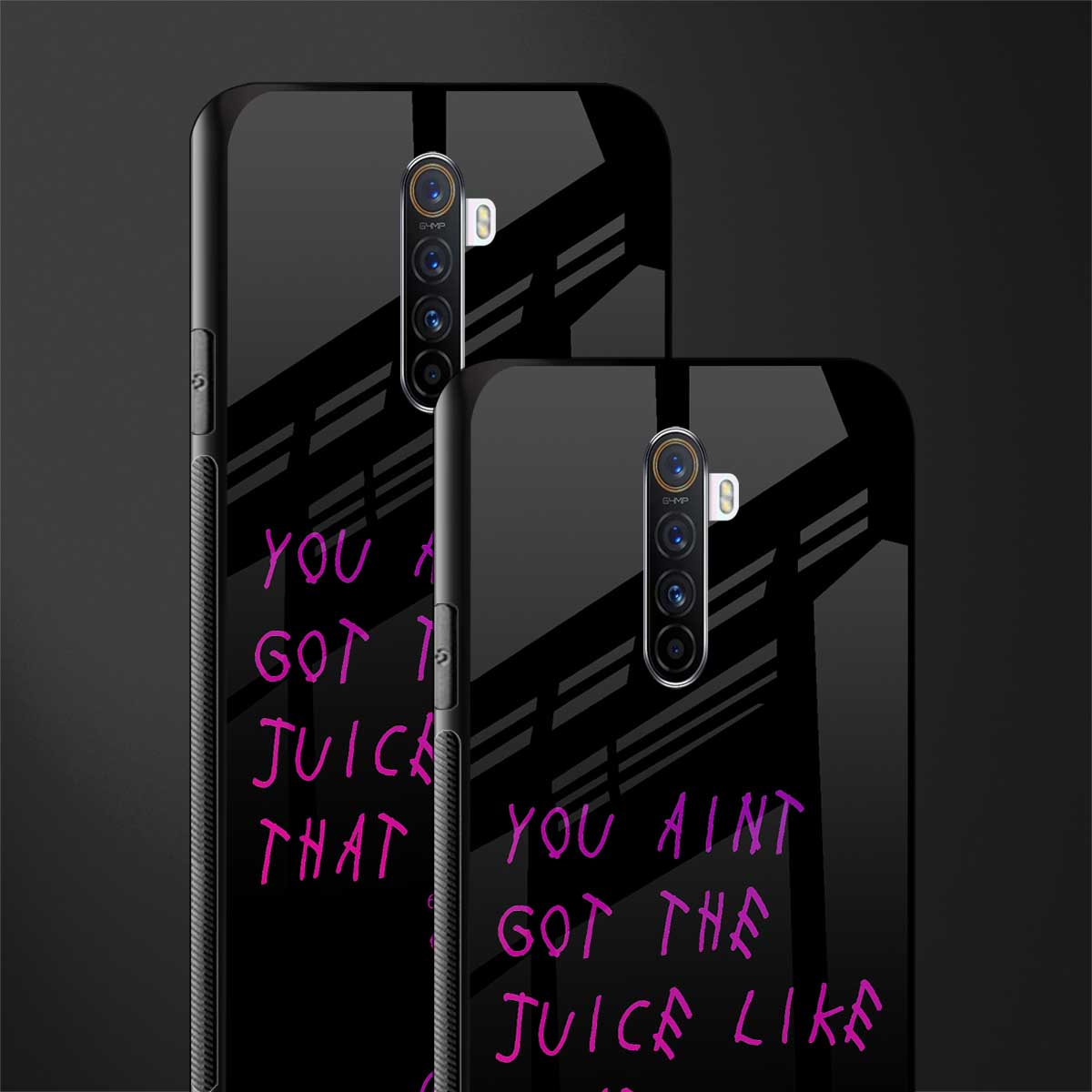ain't got the juice black edition glass case for realme x2 pro image-2
