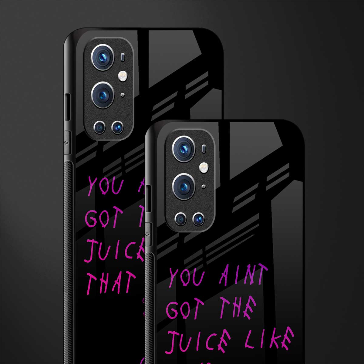 ain't got the juice black edition glass case for oneplus 9 pro image-2