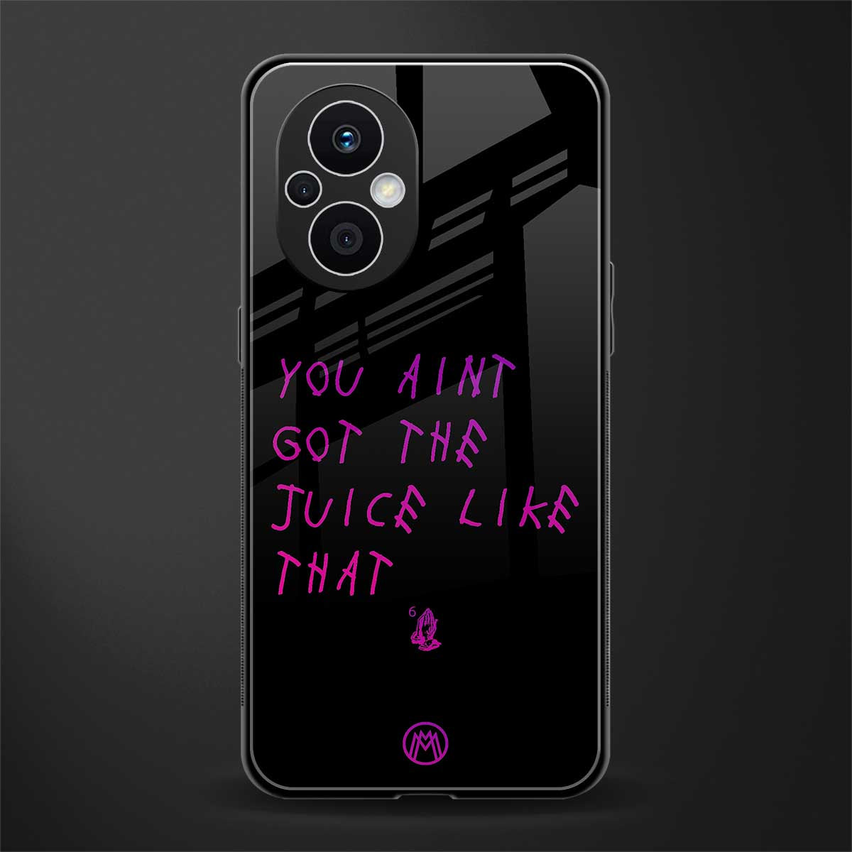 ain't got the juice black edition back phone cover | glass case for oppo f21 pro 5g