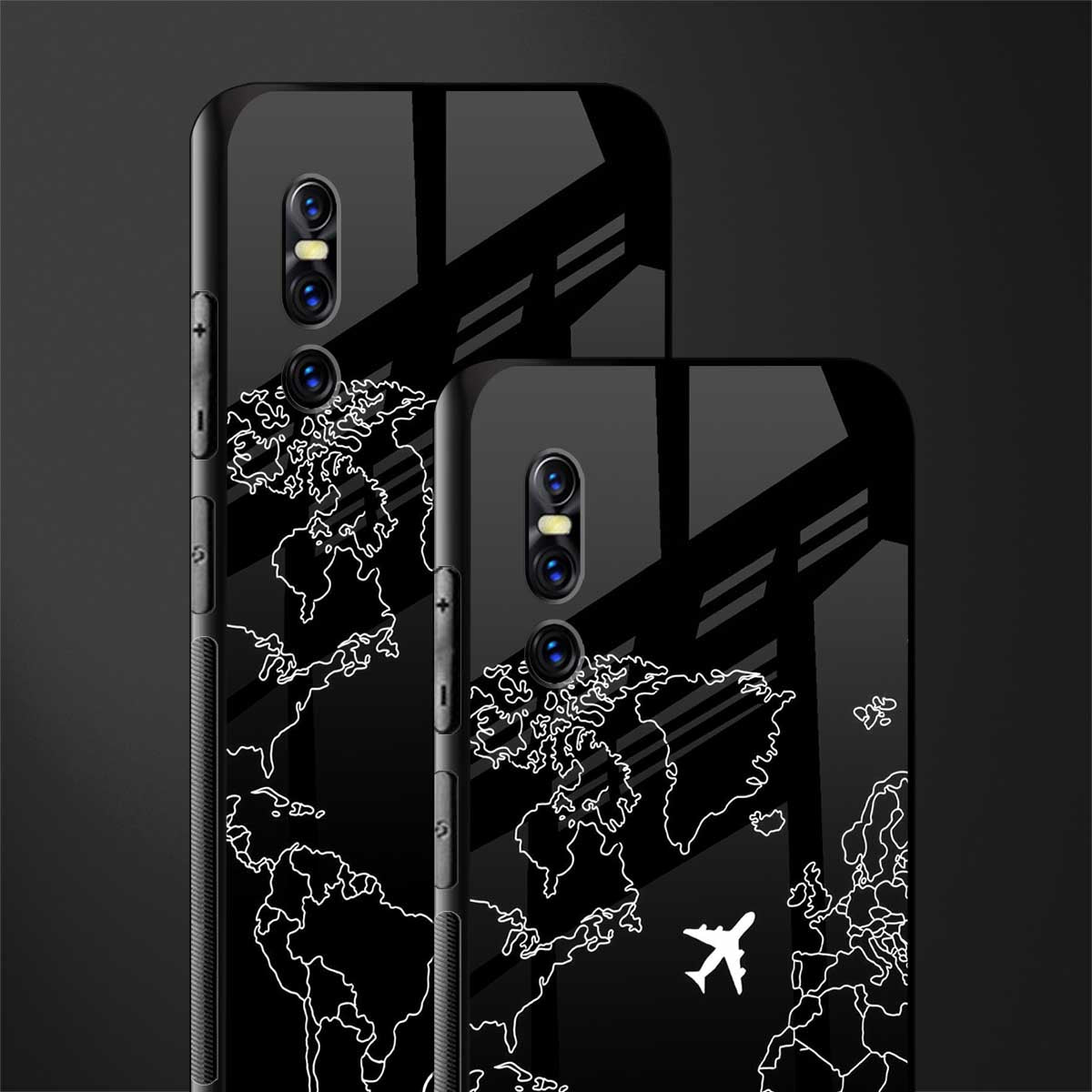 airplane flying wanderlust glass case for vivo v15 pro image-2