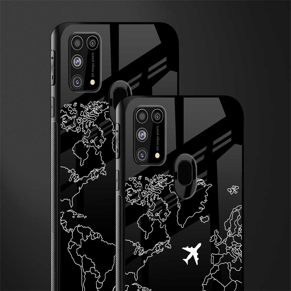 airplane flying wanderlust glass case for samsung galaxy m31 prime edition image-2