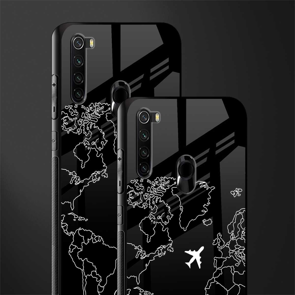 airplane flying wanderlust glass case for redmi note 8 image-2