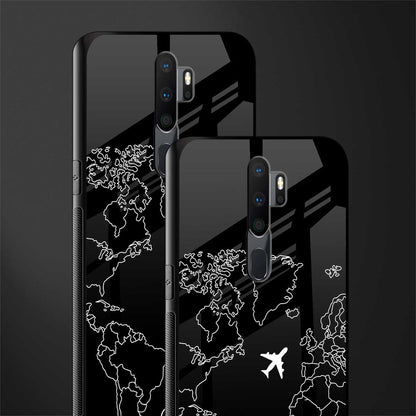 airplane flying wanderlust glass case for oppo a5 2020 image-2